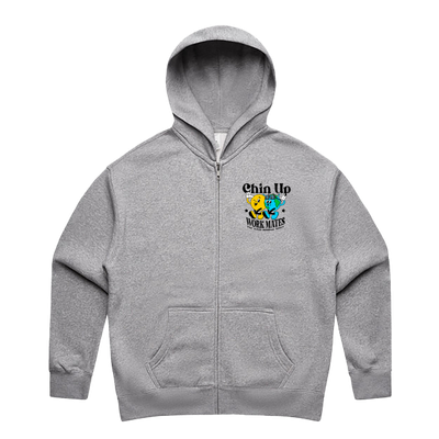 Mens Oversized Heavy Weight Full Zip Hoodie