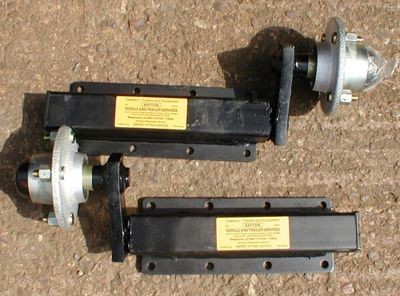 550kg Trailer Suspension Units with 4 inch pcd Hubs