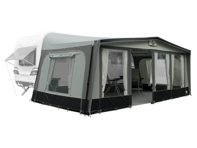 Milaan 300 incl. Ø28 Staalframe Quick-Grip. Kleur Rocky Grey / Grey
