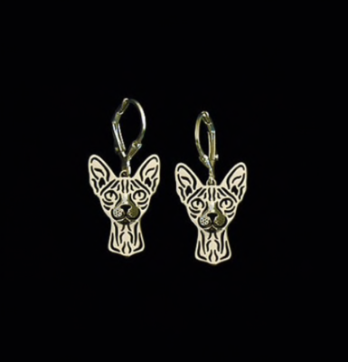 Rex or Sphinx drop earrings