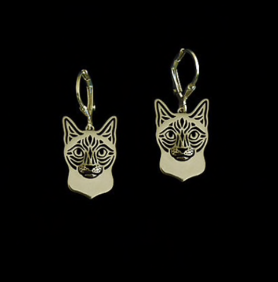Siamese Cat Dop Earrings