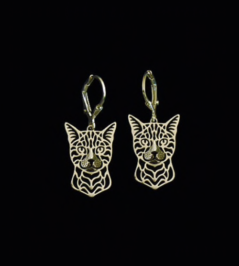 Bengal Cat Drop Earrings