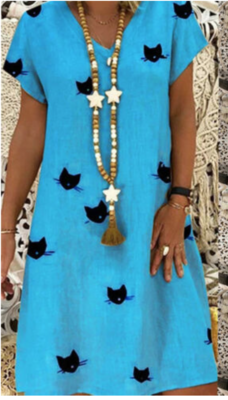 Summer Cat Dress