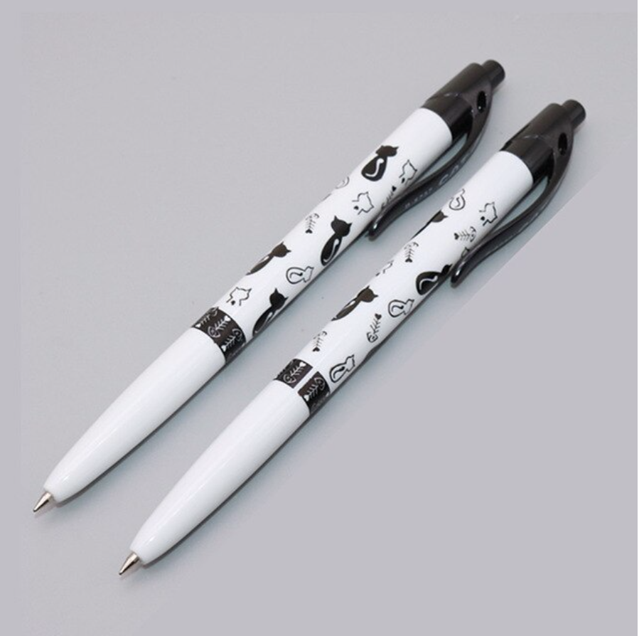 Cat Ball Point Pen, Colour: White