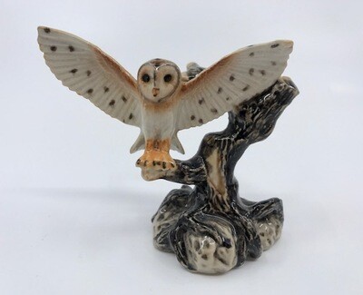 Barn Owl Miniature Porcelain