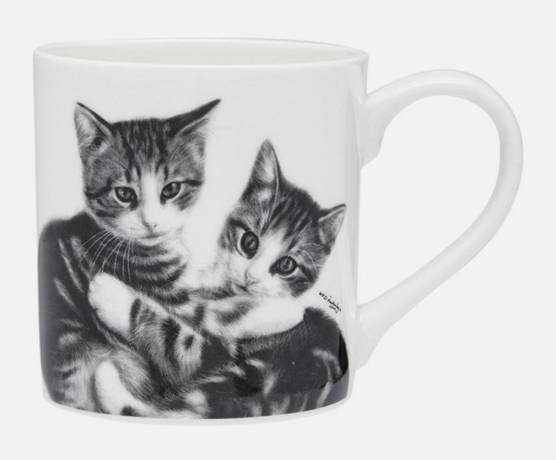 Cuddling Kittens Cat mug by Ashdene