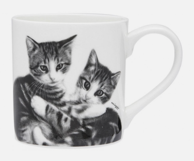 Cuddling Kittens Cat mug by Ashdene