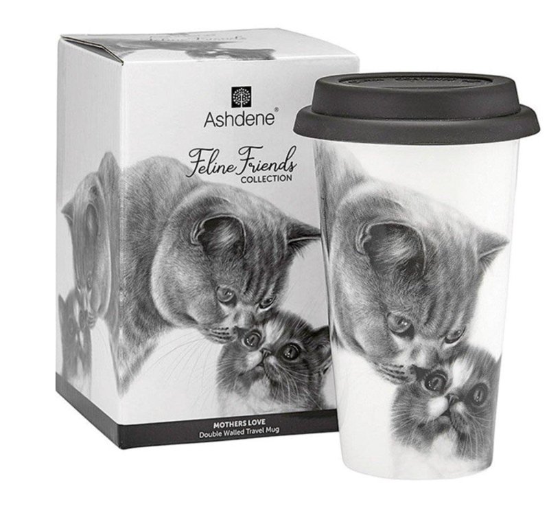 Mother's Love Cat Travel Mug by Ashdene