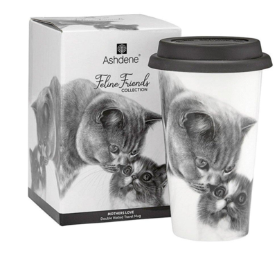 Mother's Love Cat Travel Mug by Ashdene