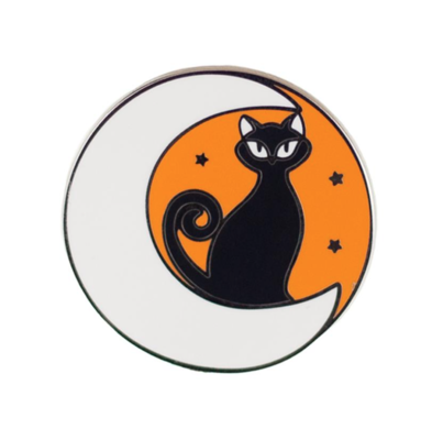 Carla the Halloween Kitty Enamel Pin by Erstwilder