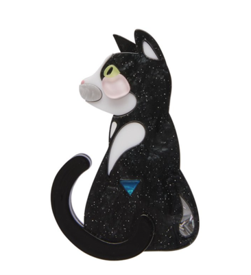 Meow Meow Resin Brooch by Erstwilder