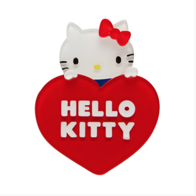 Hello Kitty Heart Brooch by Erstwilder