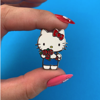Hello Kitty  Bouquet Enamel Pin by Erstwilder
