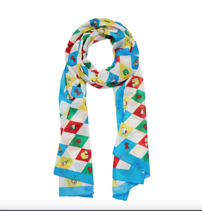 Hello Kitty Argyle Large Neck Scarf by Erstwilder