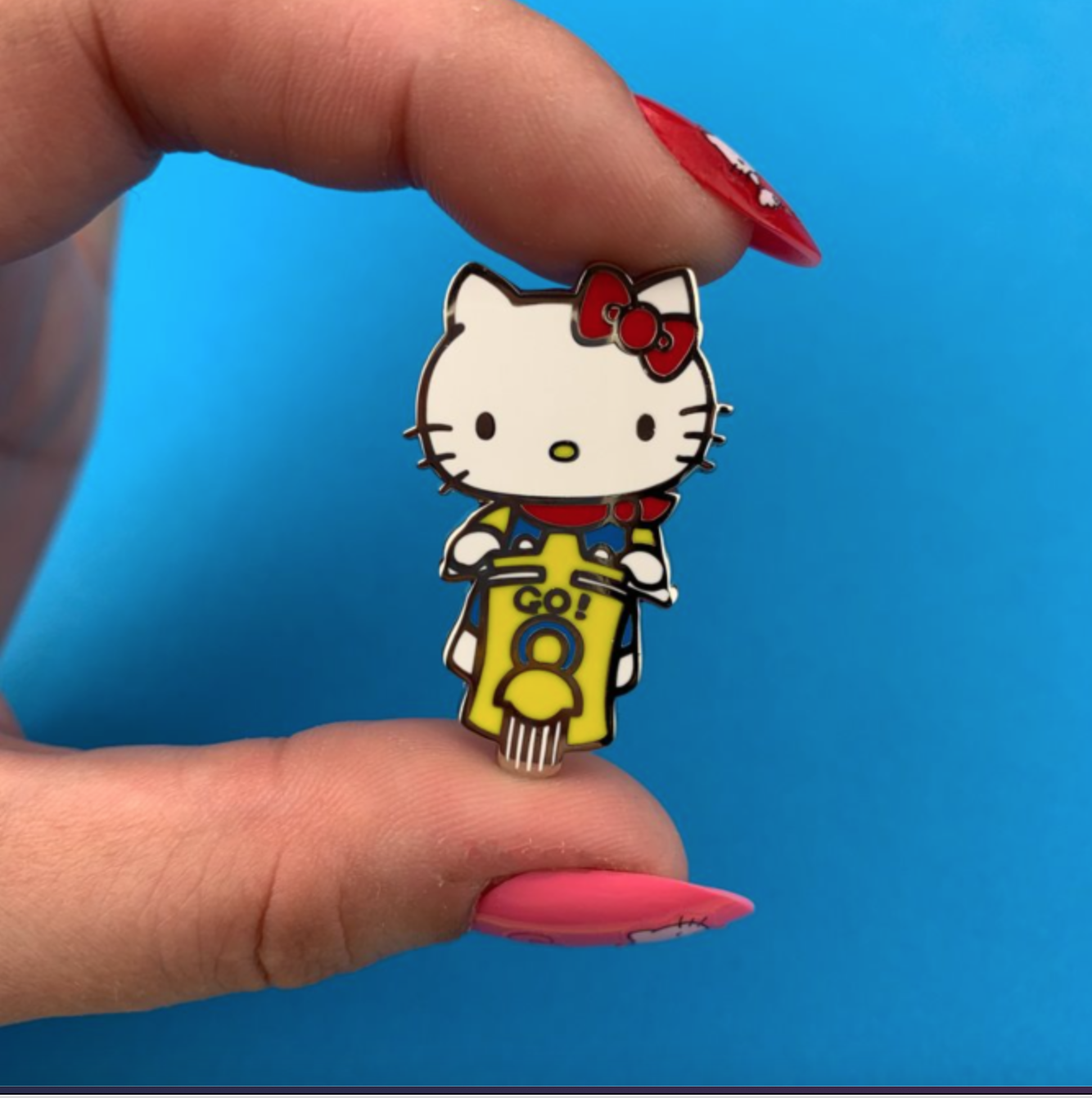 Hello Kitty  Scooter Enamel Pin by Erstwilder