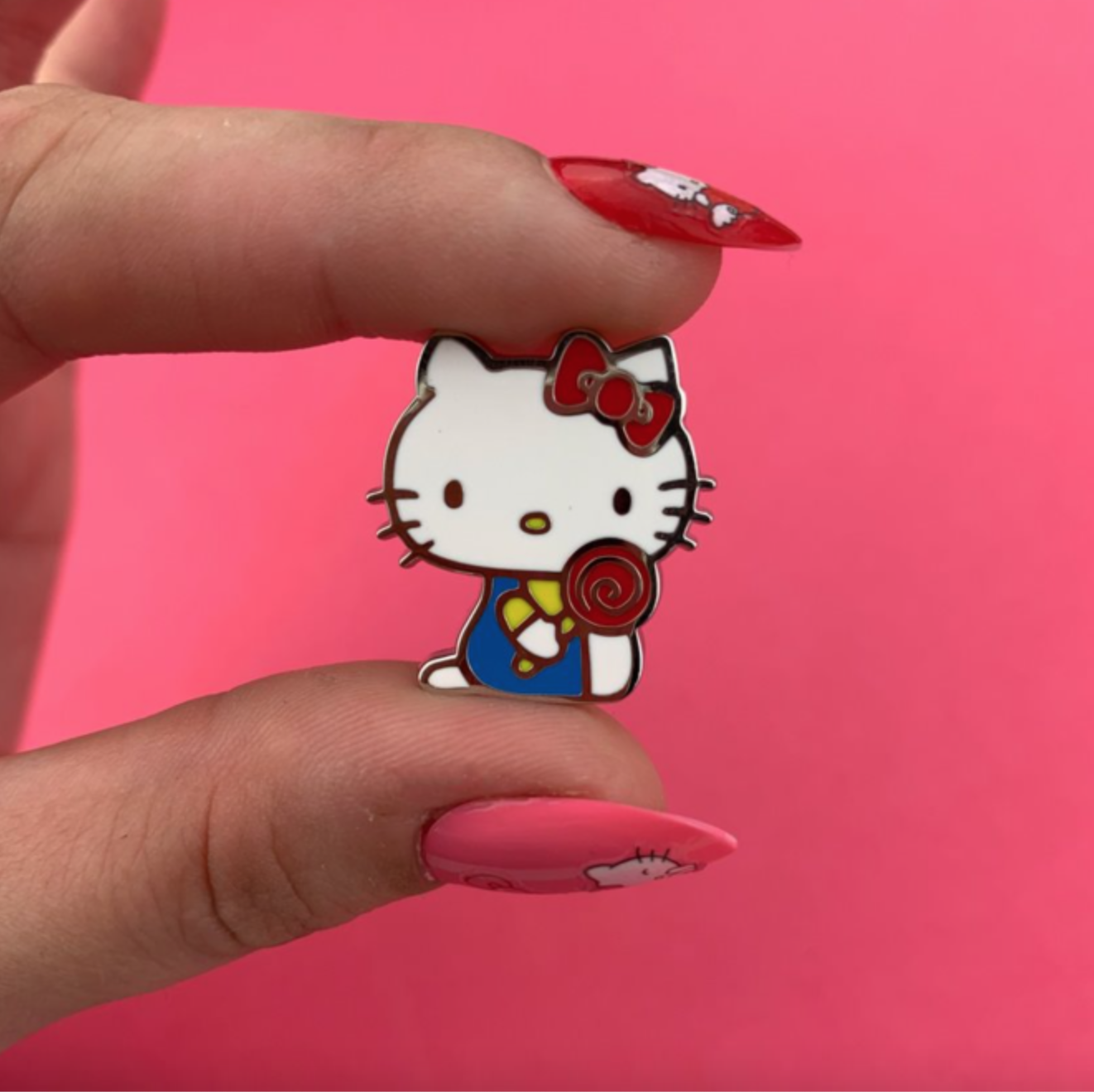 Hello Kitty  Lollipop Enamel Pin by Erstwilder