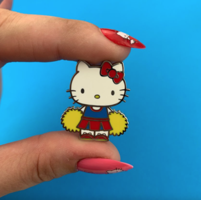 Hello Kitty Cheerleader Enamel Pin by Erstwilder