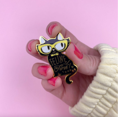 Feline Fine Enamel Pin by Erstwilder