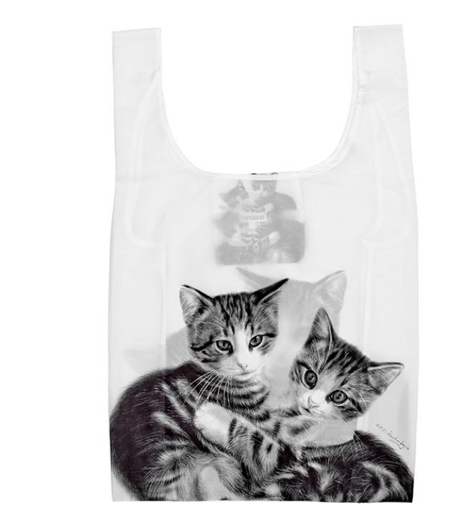 Feline Friends Tote bags by AShdene, design: Cuddling Kittens