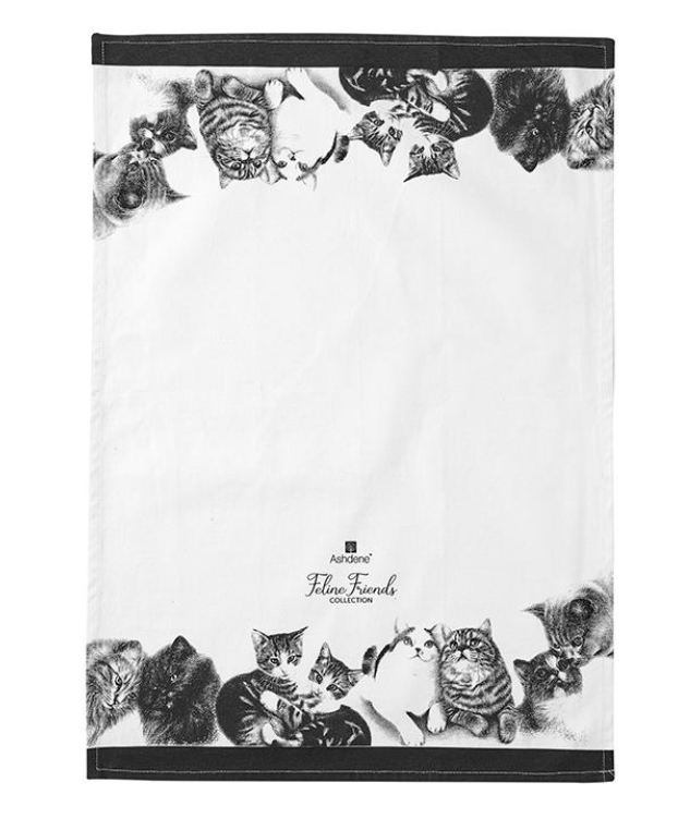Feline Friends Tea Towel by Ashdene
