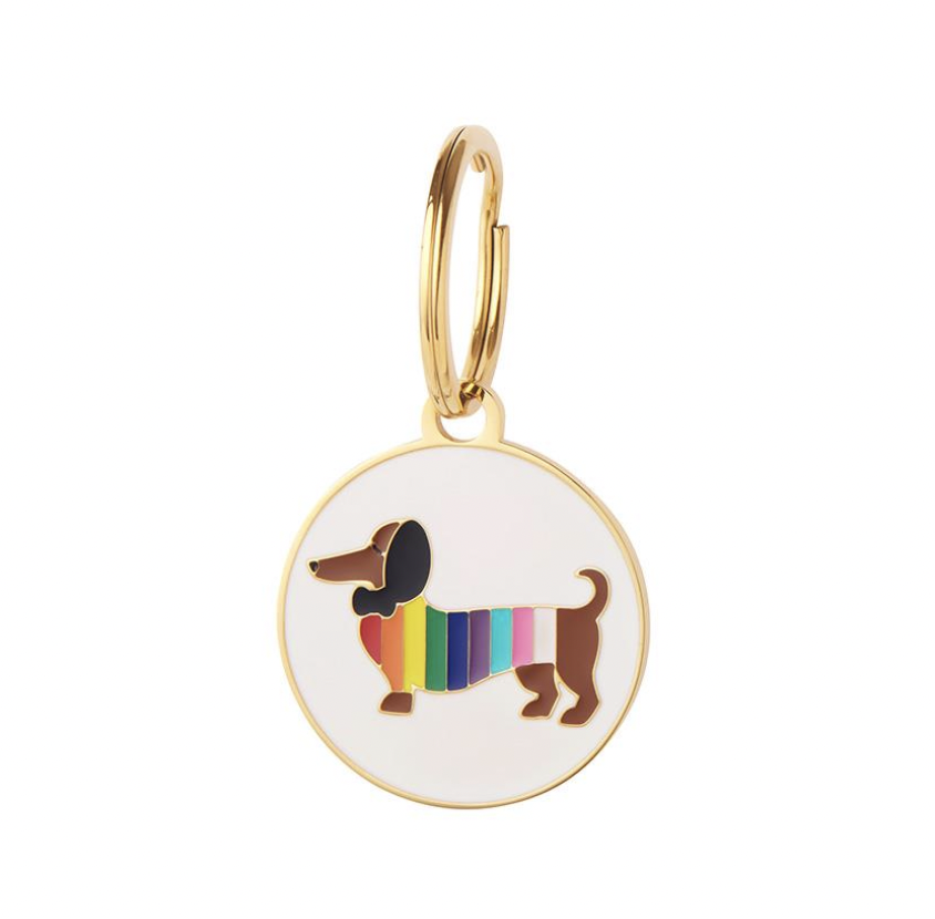 Spiffy The Supportive Dog Enamel Charm by Erstwilder