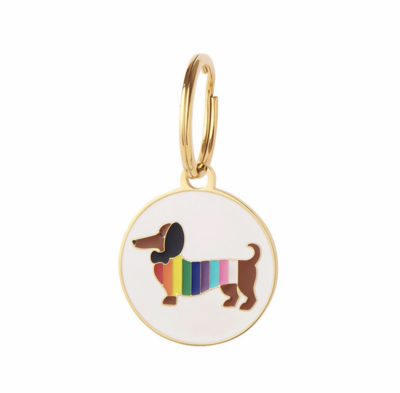 Spiffy The Supportive Dog Enamel Charm by Erstwilder