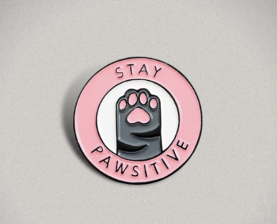 Stay Pawsitive Badge