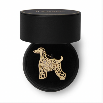 Ainslee The Afghan Hound Perfume Brooch by Erstwilder (no 143)