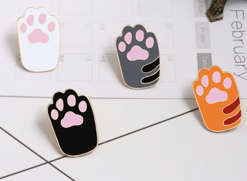 Toe Bean Foot Enamel Badge/pin
