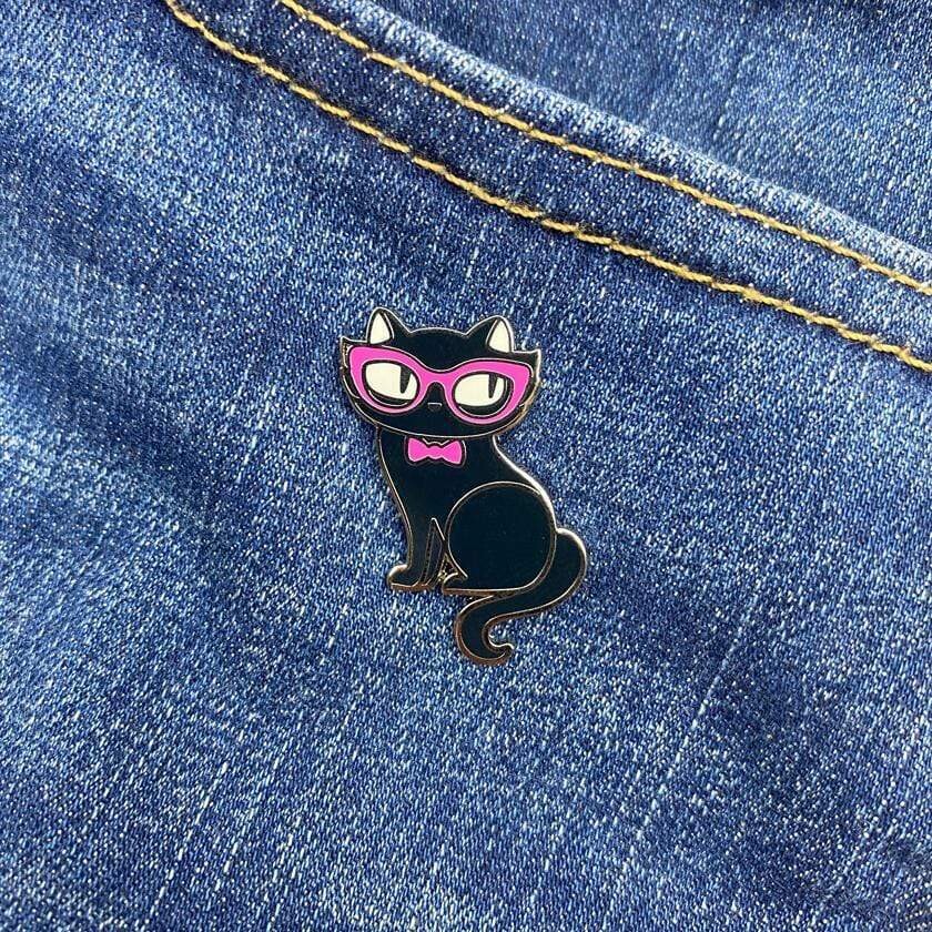 Elissa the Indie Cat Enamel Pin erstwilder