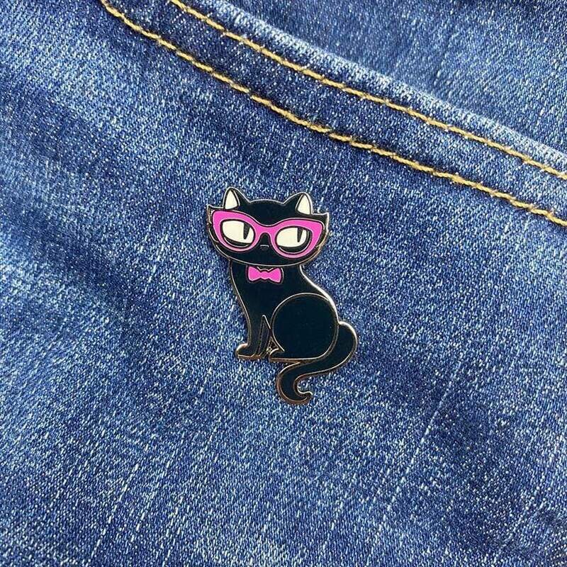 Elissa the Indie Cat Enamel Pin erstwilder