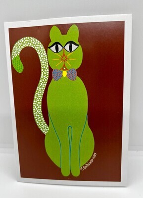 Mr Kitty Greeting Card