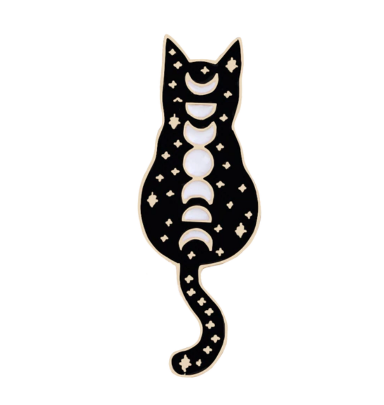 Bones The Cat enamel pin