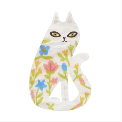 Feline Florescence Cat Brooch by Erstwilder