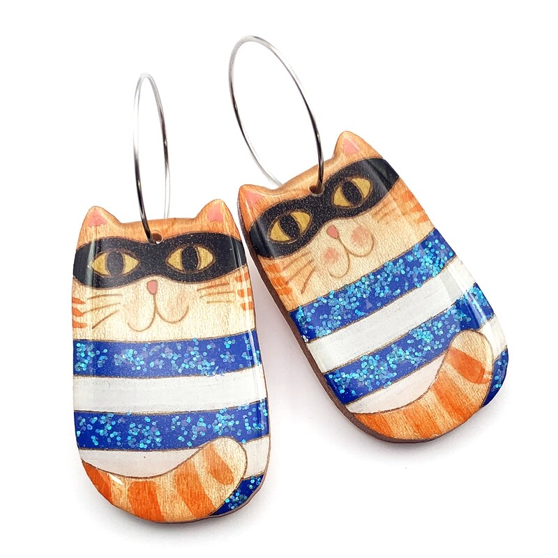 Cat Burglar Earring by Blossom and Cat