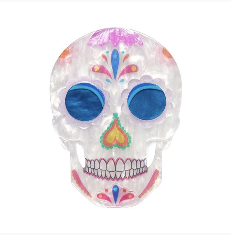 Dia De Los Muertos Brooch by Esrtwilder
