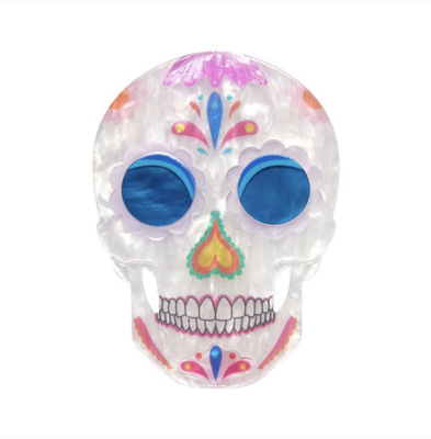 Dia De Los Muertos Brooch by Esrtwilder