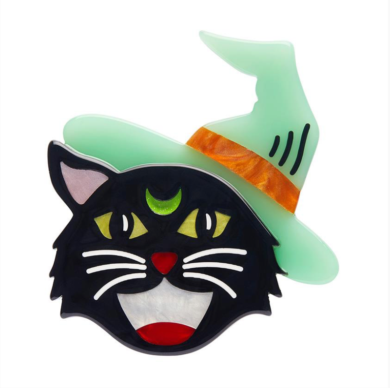 Hex Kitten Brooch by Erstwilder