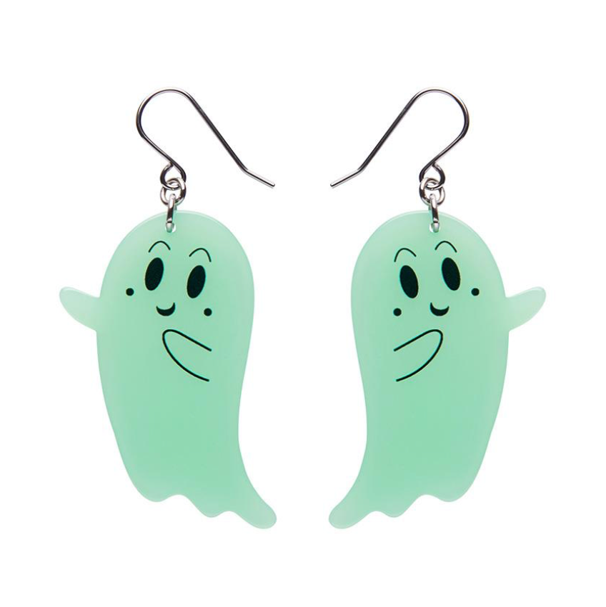 Ghost Drop Earrings (glow in the dark) by Erstwilder