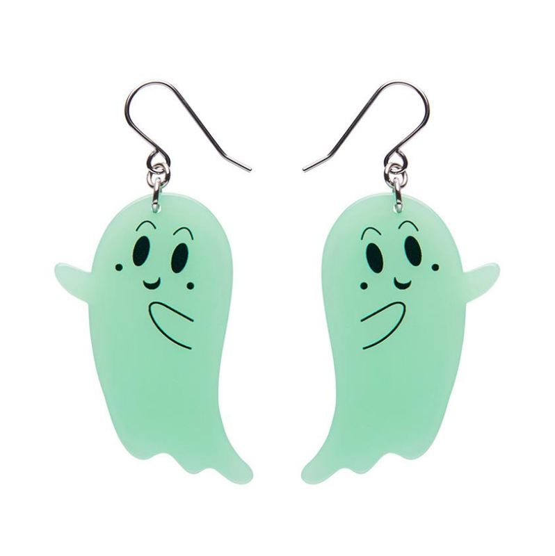 Ghost Drop Earrings (glow in the dark) by Erstwilder