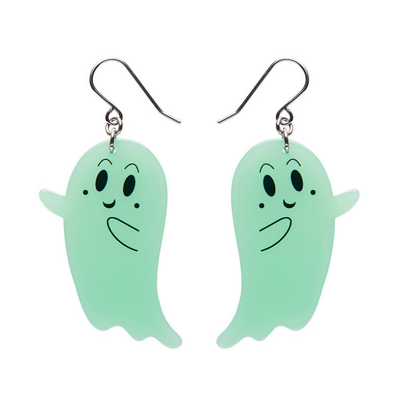 Ghost Drop Earrings (glow in the dark) by Erstwilder