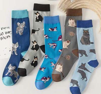 Cartoon Cat Socks