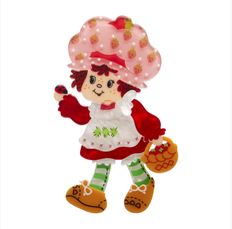 Strawberry Strolling Brooch by Erstwilder
