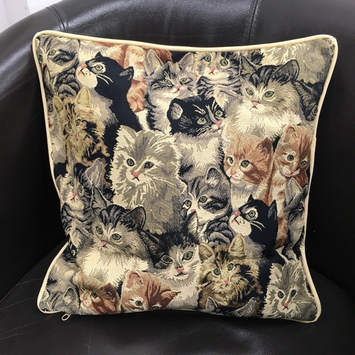 Tapestry Cat Cushion Cover, Choose Pattern: All Over Cats
