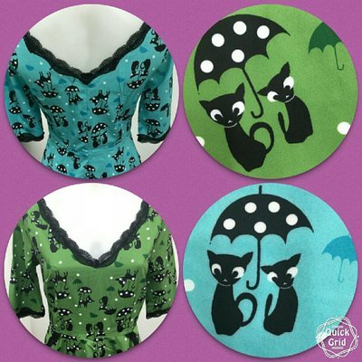 Kitties In The Rain Rockabilly Dress by iHot