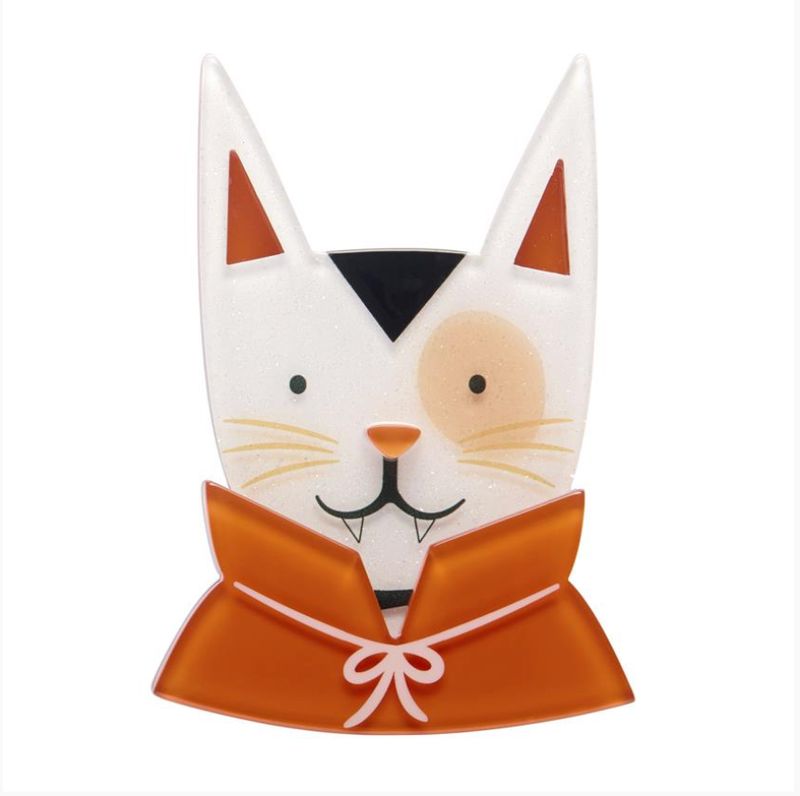 Fangtastic Kitty Brooch by Erstwilder