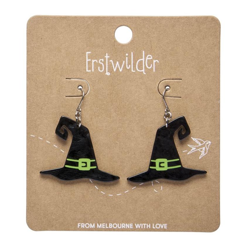Witch's Hat Drop Earrings by Erstwilder