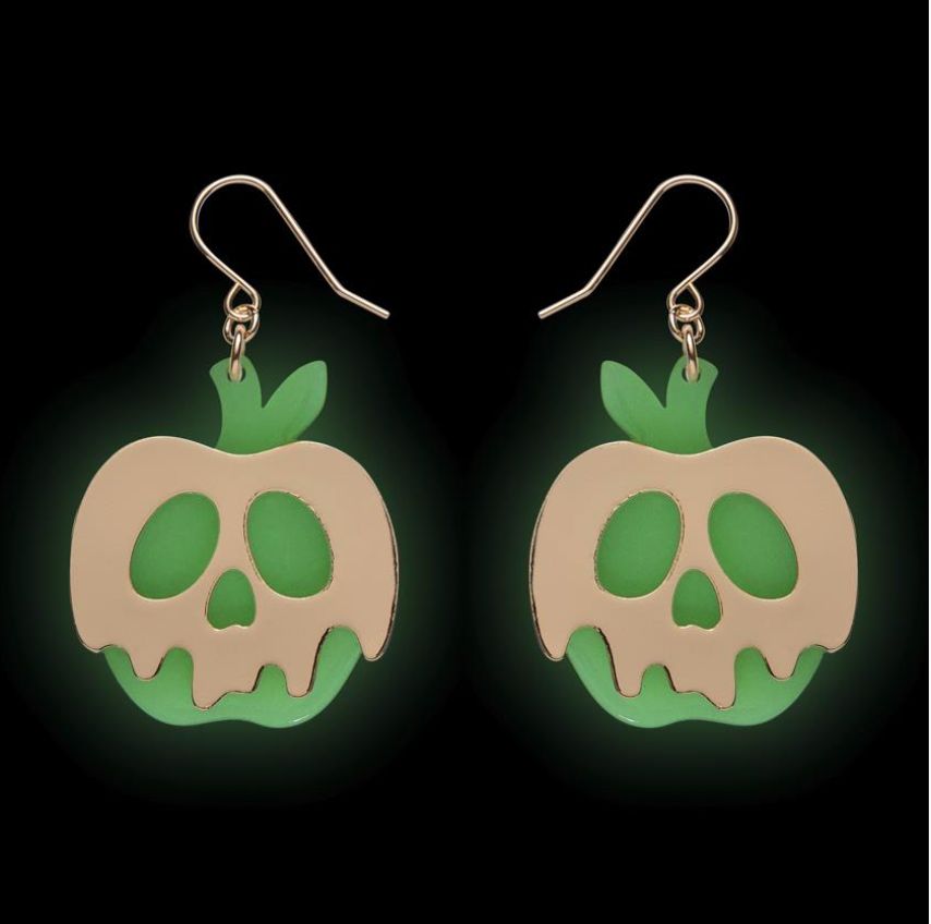 Poison Apple Glow in the dark Drop Earrings by Erstwilder
