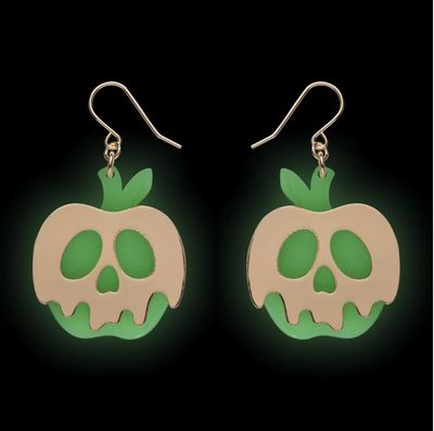 Poison Apple Glow in the dark Drop Earrings by Erstwilder