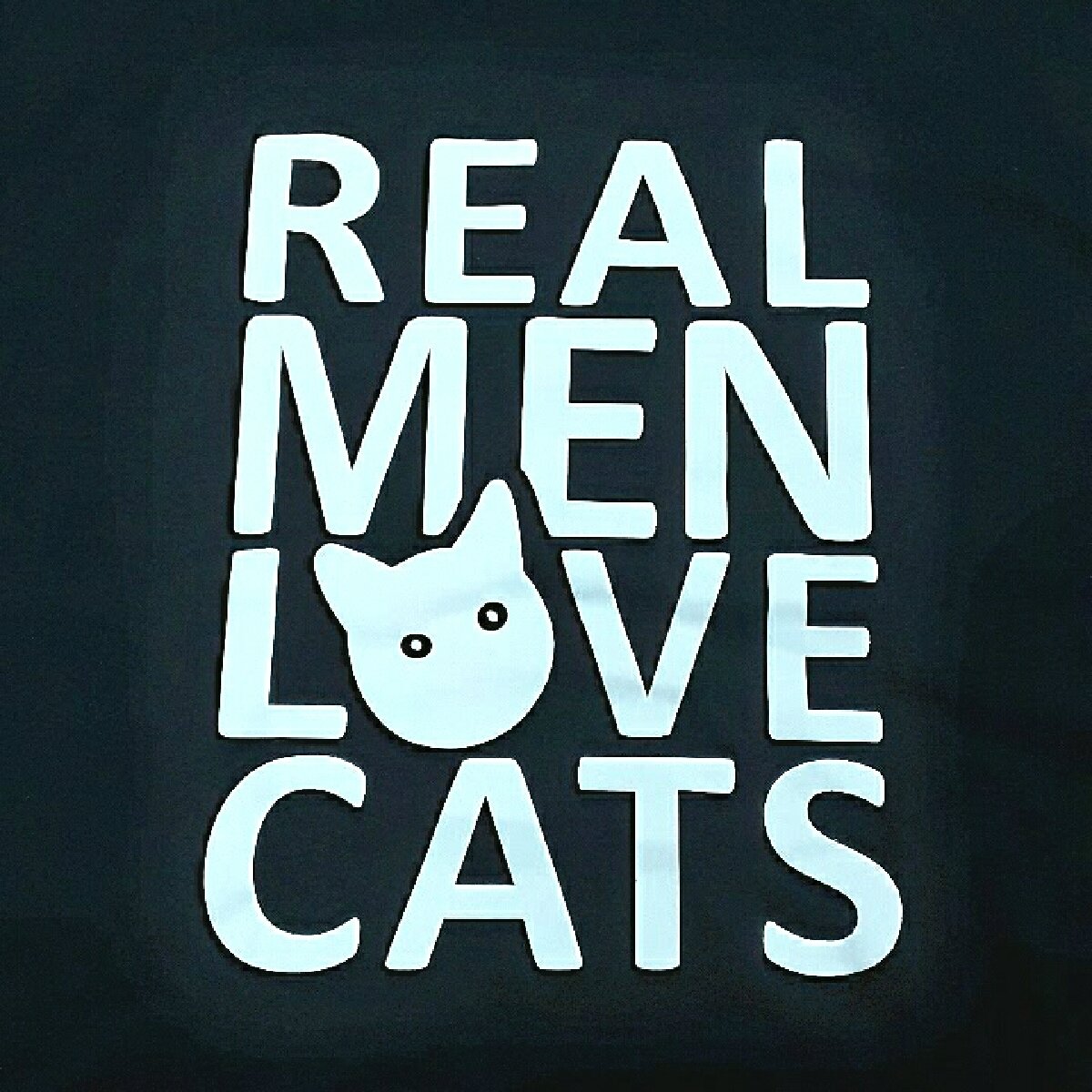 Real Men Love Cats T-Shirt, Choose Size: Medium